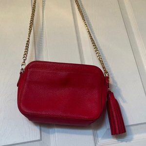 14th & Union Red Crossbody Faux Leather Bag